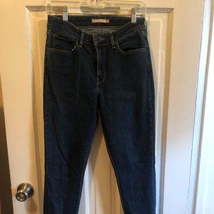 Levi's Indigo Blue High Rise Skinny Size 28
